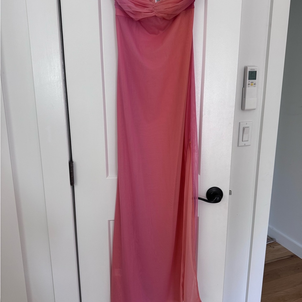 Princess Polly Coral Strapless Dress